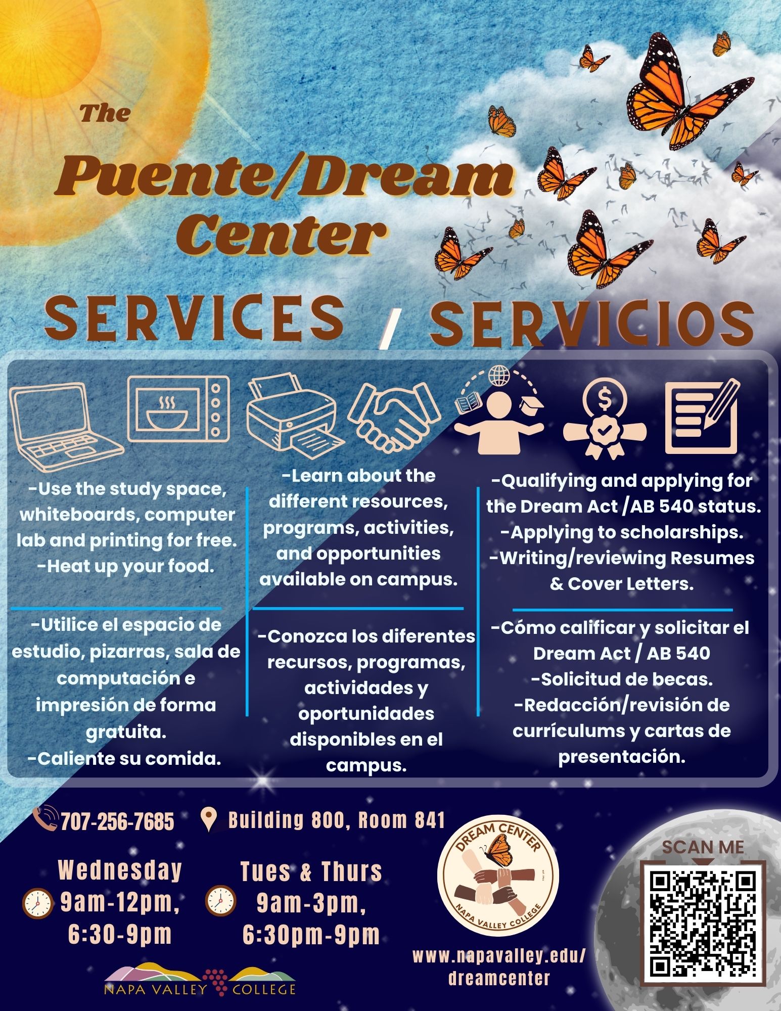 Dream Center brochure including resources and services